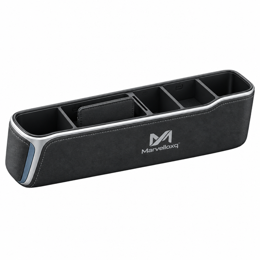 Marvelloxq™ Car Seat Gap Organizer | Multi-Compartment Console Storage Box with Phone Slot