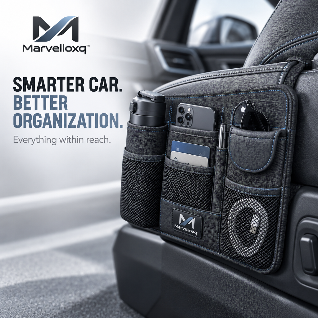 Marvelloxq™ Car Seat Back Organizer | Multi-Pocket Oxford Fabric Vehicle Storage Bag