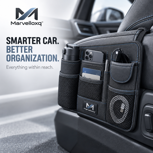Marvelloxq™ Car Seat Back Organizer | Multi-Pocket Oxford Fabric Vehicle Storage Bag