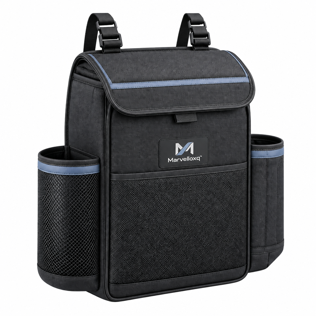 Marvelloxq™ Car Seat Back Organizer | Large-Capacity Multi-Pocket Storage Bag with Insulated Bottle Pocket